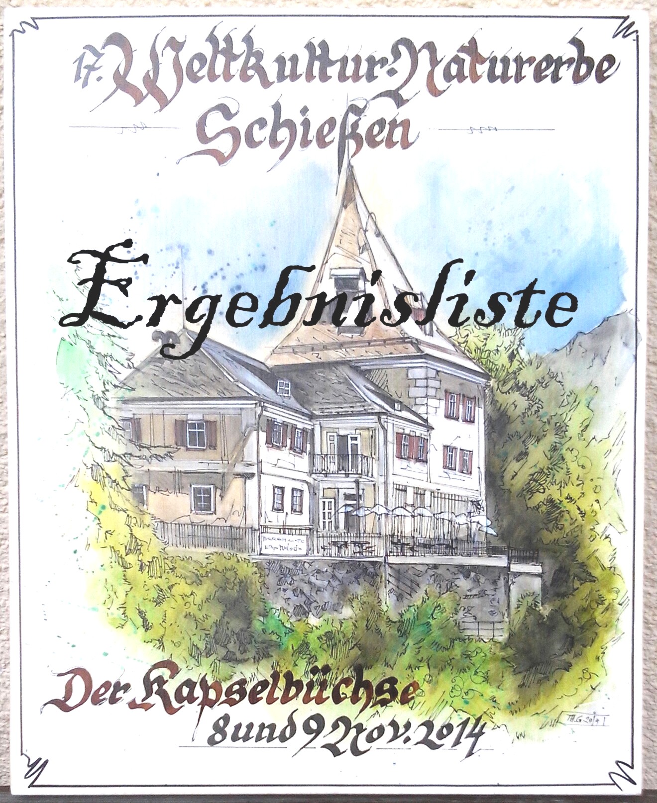 Ergebnisliste Deckblatt 1